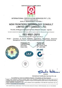   Certificate of Compliance  ISO 9001:2015